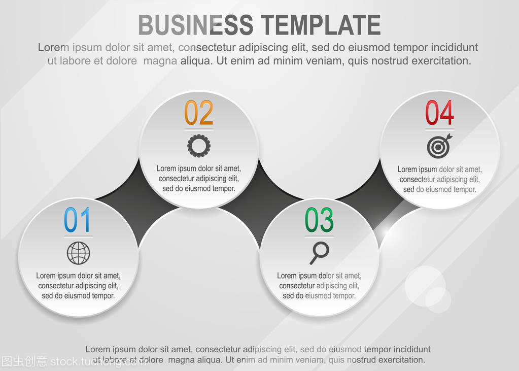 矢量商務(wù)信息圖表模板 提升商務(wù)信息咨詢的專業(yè)表達