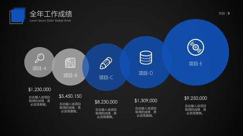 藍色星空科技商務匯報動態PPT模板 賦能網絡技術服務的高效呈現